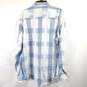 Bugatchi Men Blue Print Button Up Shirt XXLT image number 4