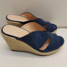 Kate Spade Tropez Blue Wedge Espadrilles Sandals Women's Size 6.5B alternative image