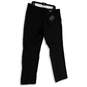 NWT Mens Black Flat Front Slash Pocket Stretch Dress Pants Size 38X34 image number 2