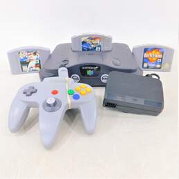 Nintendo 64 w/ 3 games and 1 controller