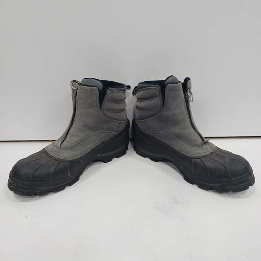 Sorel Men's Gray Barn Zip Snow Boots Size 10 image number 2