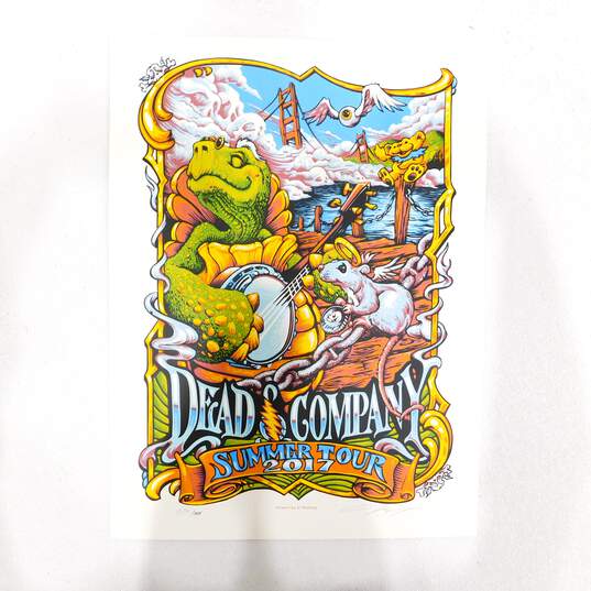 Dead And Company 2017 Summer Tour Poster Limited Edition Signed Numbered 5159/7075 image number 1