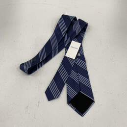 NWT Men's Blue Striped Silk Four In Hand Adjustable Pointed Necktie alternative image