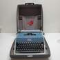 Untested Vintage 1960's Olivetti Underwood 21 Portable Typewriter and Case image number 1