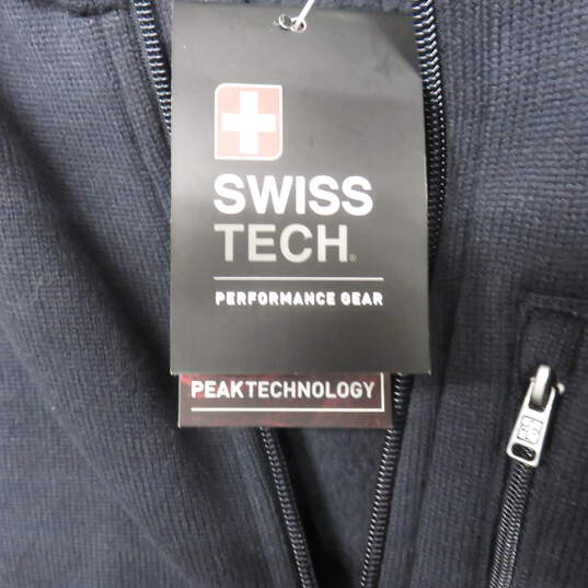 Swiss Tech Performance Gear Black Full Zip Sweater Fleece image number 3