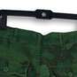 Free People Womens Green Camouflage Embroidered Raw Hem Cut-Off Shorts Size 8 image number 4