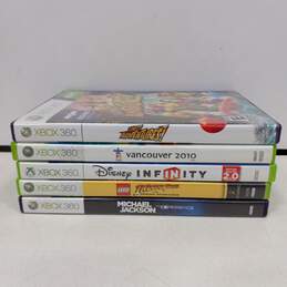 5pc. Lot of Assorted Microsoft Xbox 360 Video Games
