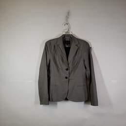 Womens Single Breasted Front Pockets Long Sleeve Blazer Size 4