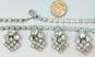 (G) VNTG Weiss & Fash Rhinestone & Silver Tone Earrings Necklace & Brooch 49.6g image number 9