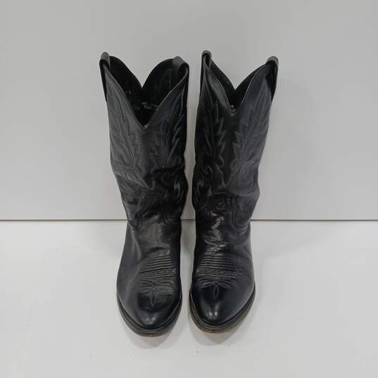 Dan Post Men's Black Leather Western Boots Size 9.5 image number 1
