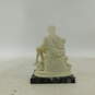 Vintage A. Santini Pieta 5.5 Inch Sculpture Grey Marble Stone Base Italy image number 3