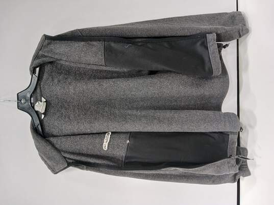 Columbia Grey Fleece Full Zip Jacket Men's Size 1X image number 3