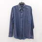 Christian Dior Monsieur Blue Long-Sleeve Men's Dress Shirt Size XL image number 1