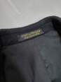 Kasper Long Sleeve Button Up Black Overcoat Made in Hungary No Size Tag image number 3