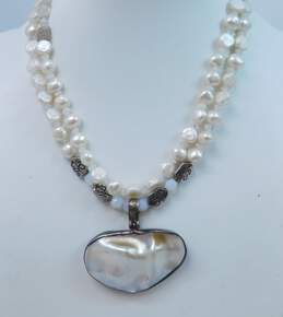 925 Sterling Silver Pearl, MOP & Moonstone Jewelry