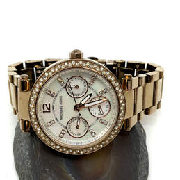 Designer Michael Kors MK-5S16 Gold-Tone Stainless Steel Analog Wristwatch
