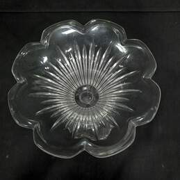 Crystal Pedestal Flower Candy/Candle Dish alternative image