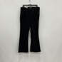 NWT Womens Black Corduroy Slimming Fit Classic Bootcut Leg Pants Size 14X31 image number 2