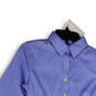 Mens Purple Long Sleeve Spread Collar Regular Fit Button-Up Shirt Size 4 image number 3