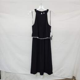Kensie Black Teared Sleeveless Midi Dress WM Size S NWT
