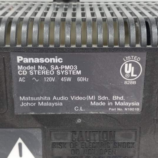 Panasonic CD Stereo System SA-PM03 image number 7