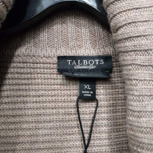 Talbots Women's Brown Cardigan Size XL NWT image number 4