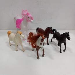 Vintage Mixed Lot Of Toy Plastic Horses Bundle
