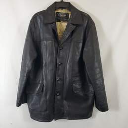 Cambra Men's Black Leather Jacket SZ L