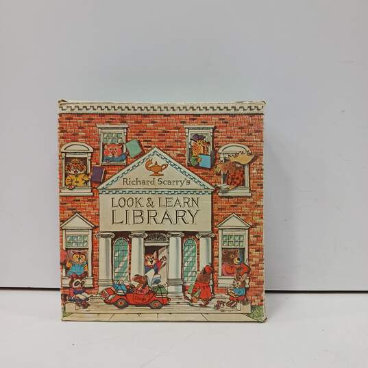 Vintage Richard Scarry's Look & Learn Library Book Set image number 1