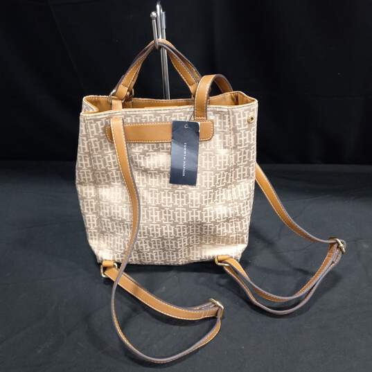 Tommy Hilfiger Canvas Bucket Backpack NWT image number 2