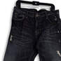 Mens Blue Denim Medium Wash Pockets Distressed Straight Leg Jeans Size 34 image number 3