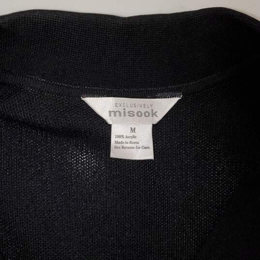 Exclusively Misook Black 3 Button Blazer Jacket Size M image number 3
