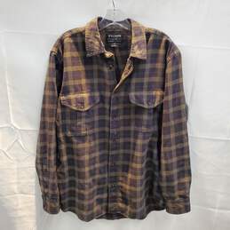 Filson Button Up Cotton Flannel Shirt Size M