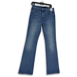 NWT Womens Blue Denim 5-Pocket Design Medium Wash Bootcut Jeans Size 30