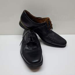 Clarks Men's Tilden Cap Oxford Shoe Black Leather Sz 13