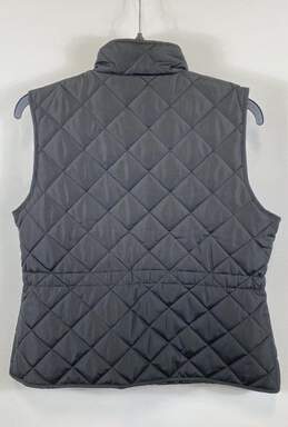 St. John's Bay Womens Black Pockets Sleeveless Full Zip Quilted Vest Size PM alternative image