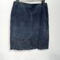 Women’s Newport News Lace Trim Suede Pencil Skirt Sz 10 image number 2