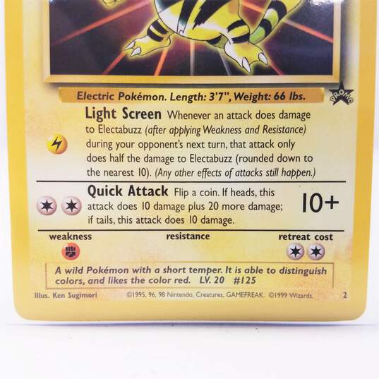 Vintage 1999 Pokémon (The First Movie) Electabuzz #2 Movie Promo Trading Card image number 4