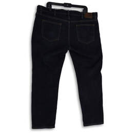 Mens Blue Denim Dark Wash 5 Design Pocket Straight Jeans Size 40x30 alternative image