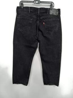 Levi's Men's 501 Button Fly Black Denim Jeans Size 38x30 alternative image