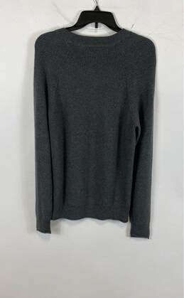NWT Lucky Brand Mens Gray Ribbed Long Sleeve Quarter Button-Up Sweater Size L alternative image