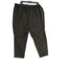 NWT Womens Black Flat Front Slash Pocket Paperbag Pants Size 3 22-24 image number 2