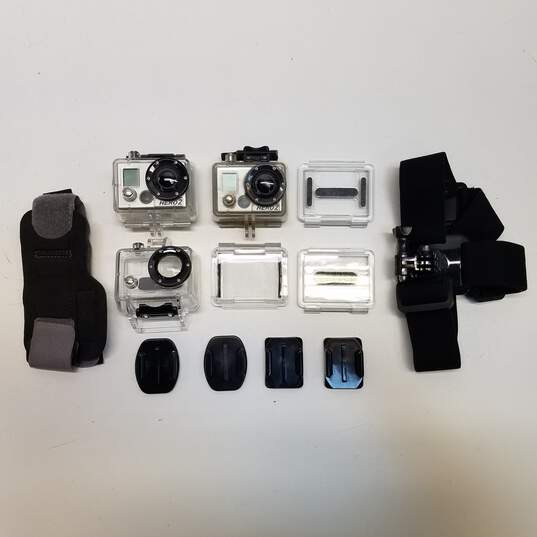 GoPro HERO2 Action Camera Lot of 2 with Accessories image number 2