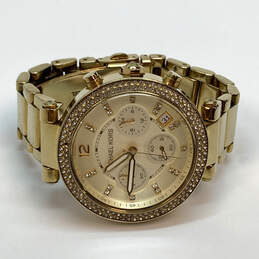 Designer Michael Kors 111012 Gold-Tone Chronograph Dial Analog Wristwatch alternative image