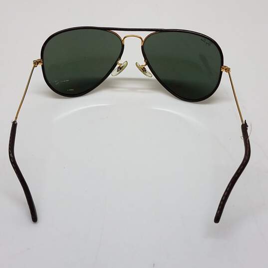 Vintage Bausch & Lomb Ray-Ban Leathers L1645 G-15 Aviators image number 3