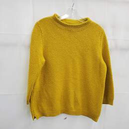 Boden Yellow Knit Puller Sweater Women's Size Large