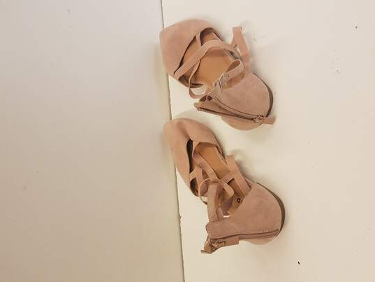 Torrid Pink Strappy Flats Size 11 image number 3