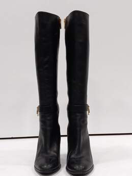 Michael Kors Women's Black Leather Heel Boots Size 6M alternative image