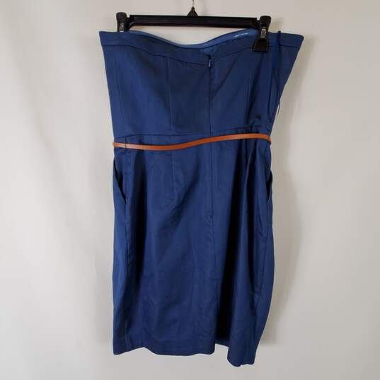 Jessica Simpson Women Blue Ruffle Midi Dress Sz 6 NWT image number 2
