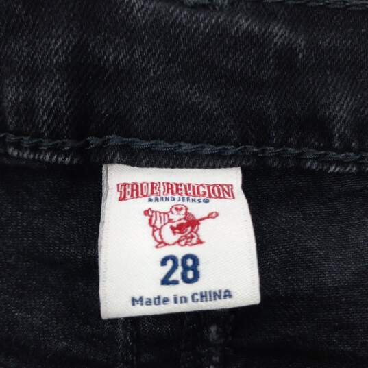True Religion Boyfriend Style Black Jeans Size 28 image number 3